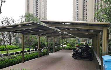 小區(qū)電動(dòng)車充電樁車棚