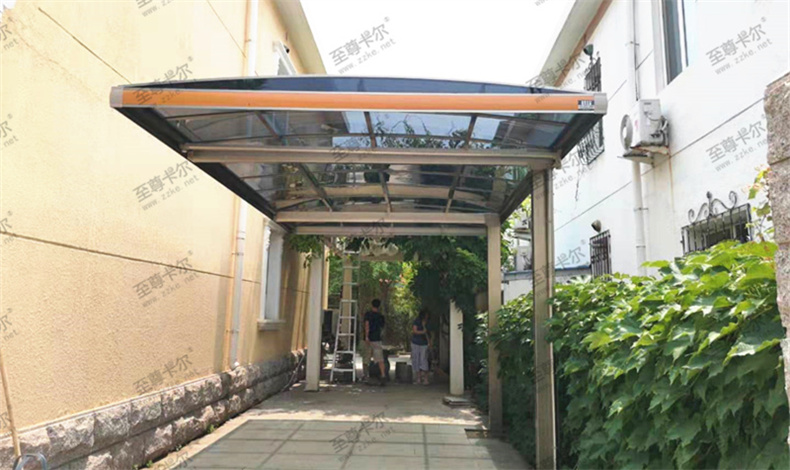 搭建露天停車棚，省心又好看