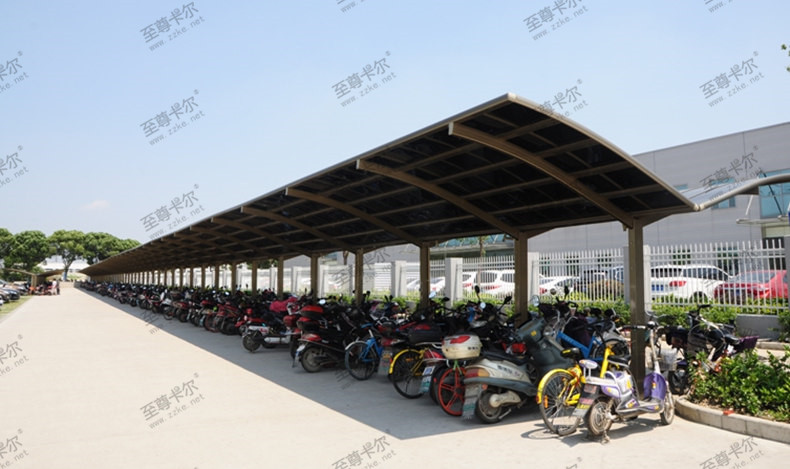 自行車棚材料如何選擇，傳統材料已經落伍了